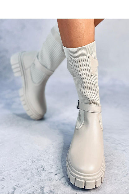 Bottes minimalistes pour femmes avec sangles à boucle et semelle épaisse