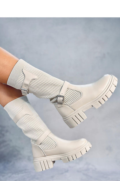 Bottes minimalistes pour femmes avec sangles à boucle et semelle épaisse