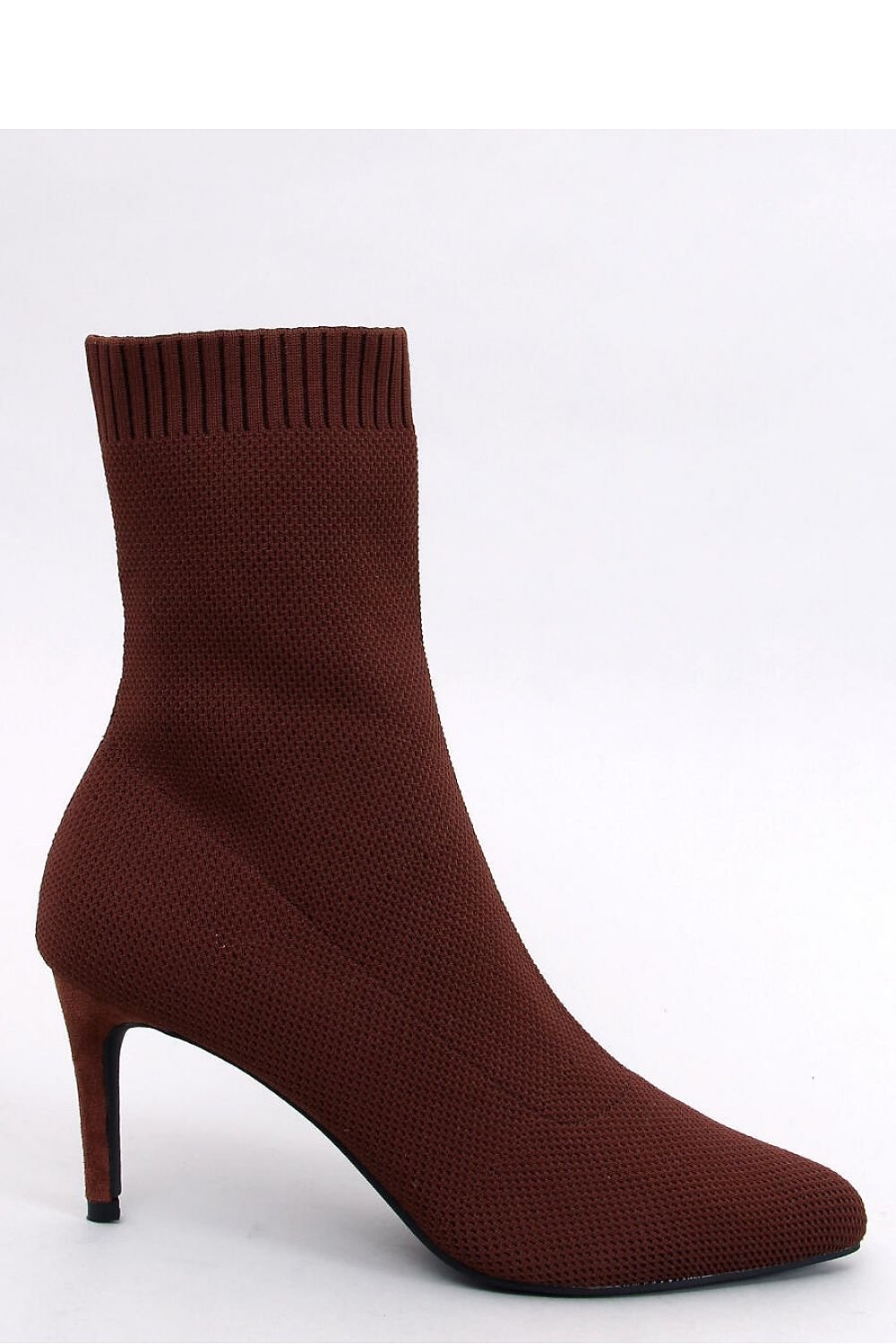 Women's Stiletto Heel Boots with Elastic Upper and Sock-Like Fit