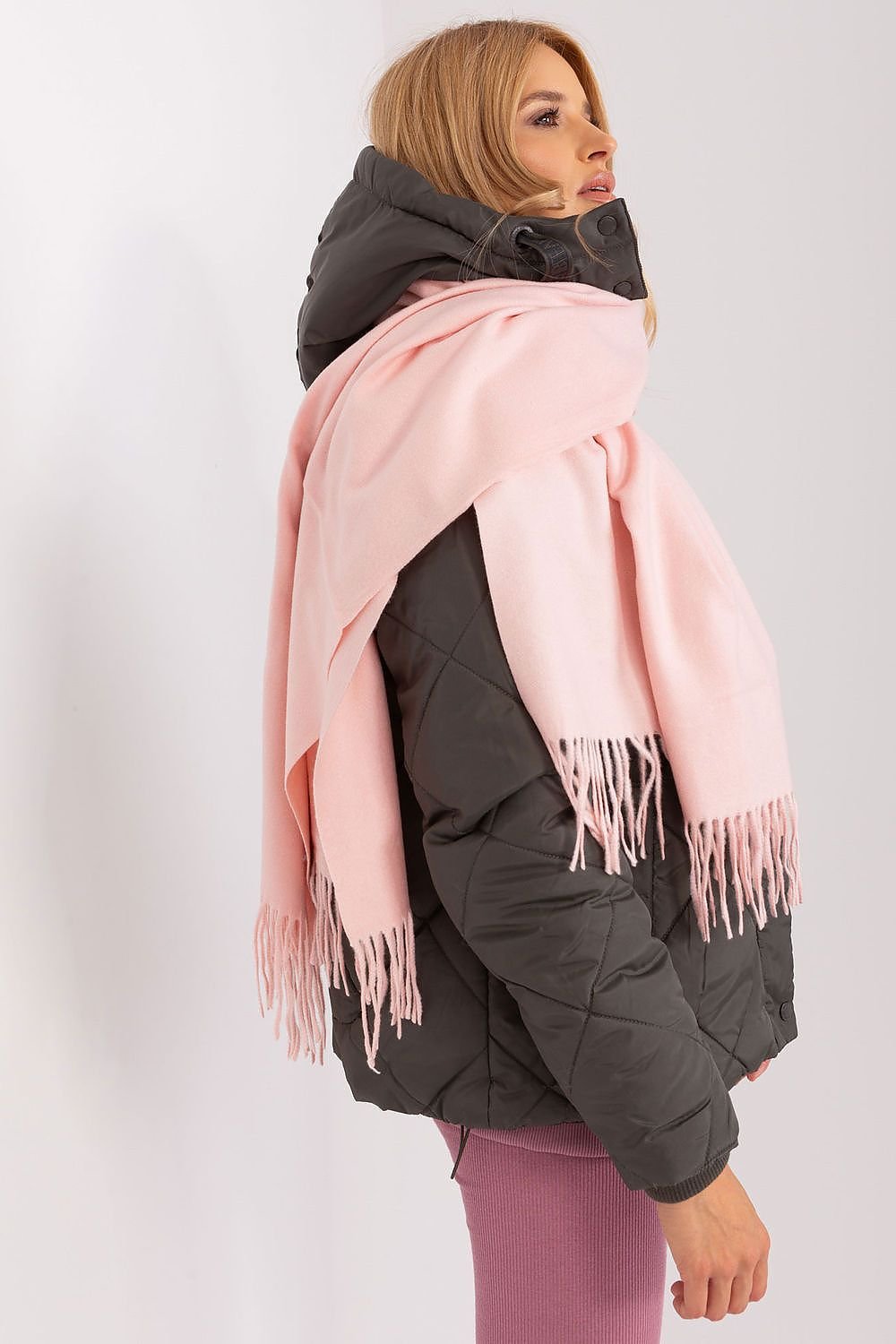 Warm Long Scarf with Decorative Tassels for Winter