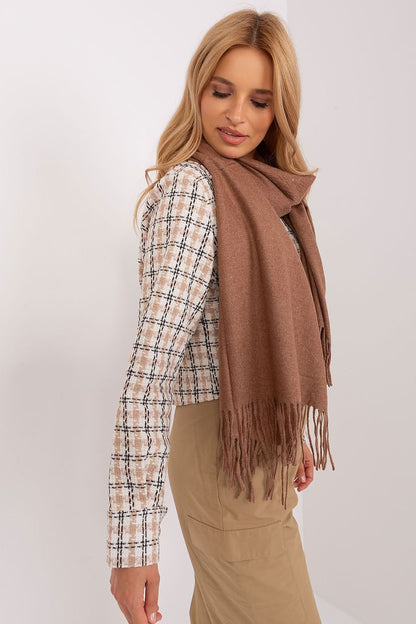 Warm Long Scarf with Decorative Tassels for Winter