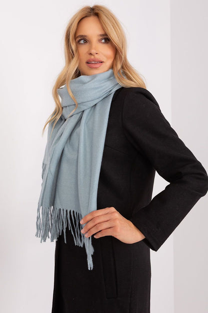 Warm Long Scarf with Decorative Tassels for Winter