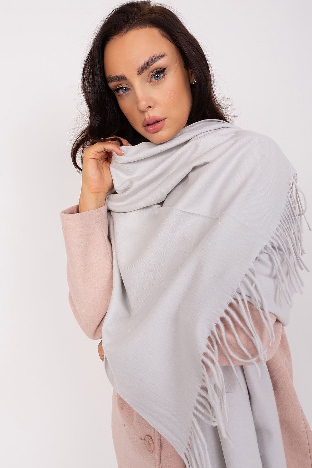 Warm Long Scarf with Decorative Tassels for Winter