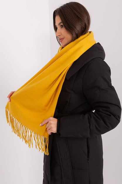 Warm Long Scarf with Decorative Tassels for Winter