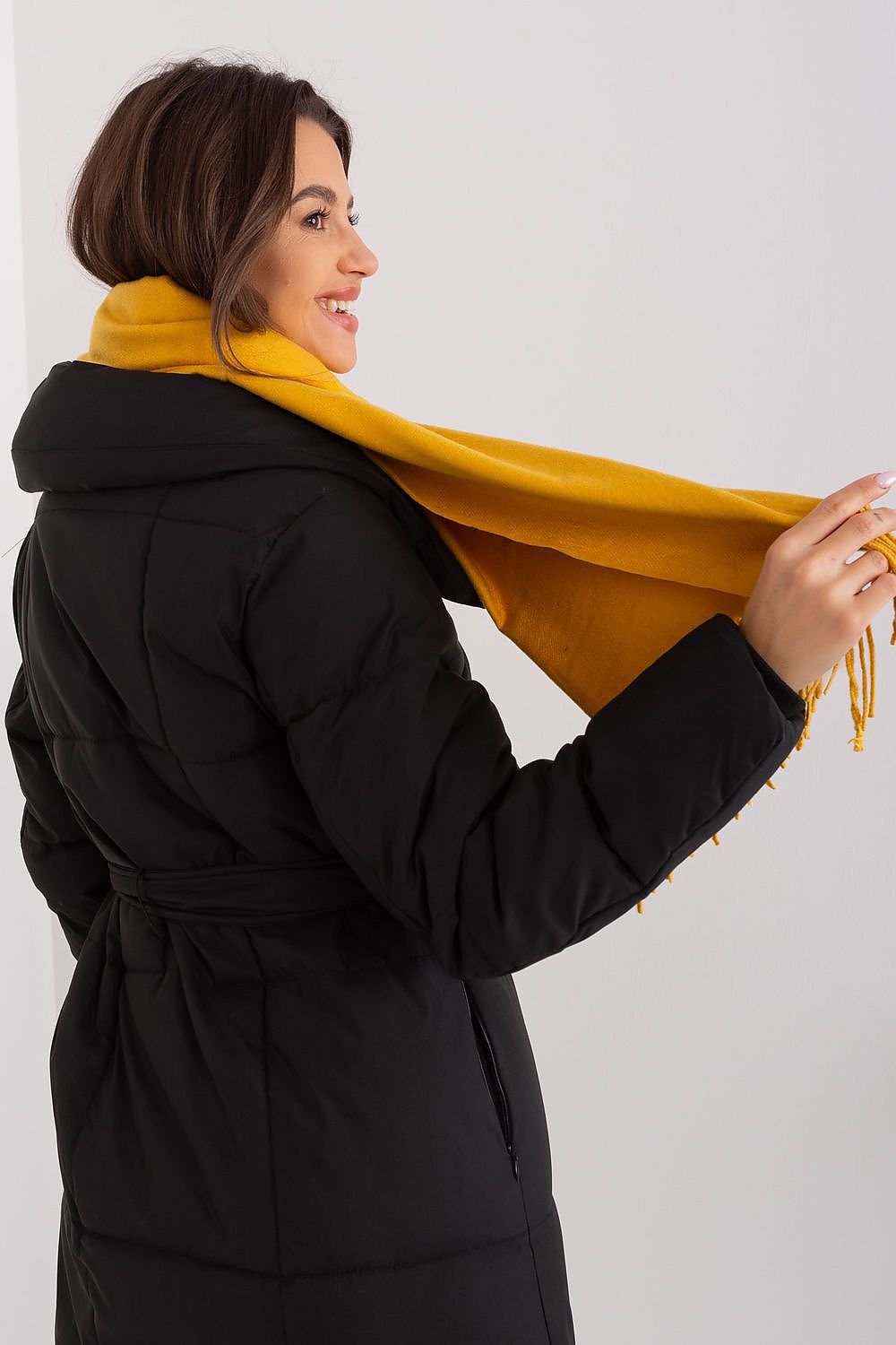 Warm Long Scarf with Decorative Tassels for Winter