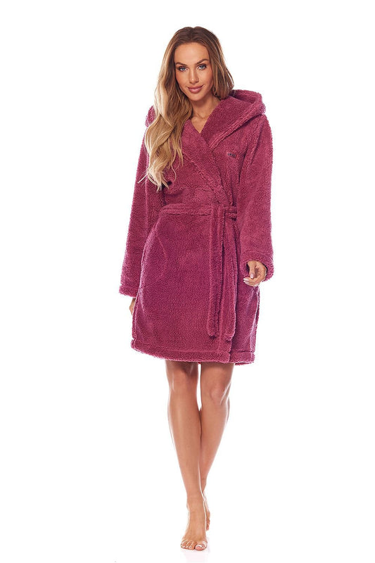 Cozy Hooded Women's Bathrobe