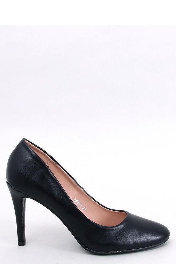 Women's Pumps 9.5 cm Stiletto Heel with Rounded Toe and Matte Organic Leather Finish