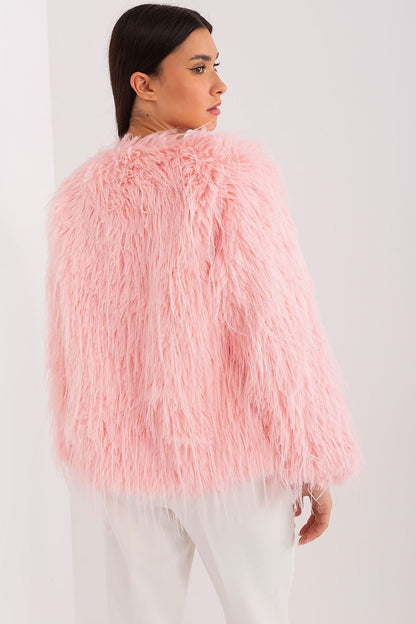 Elegant Transitional Jacket with Furry Finish