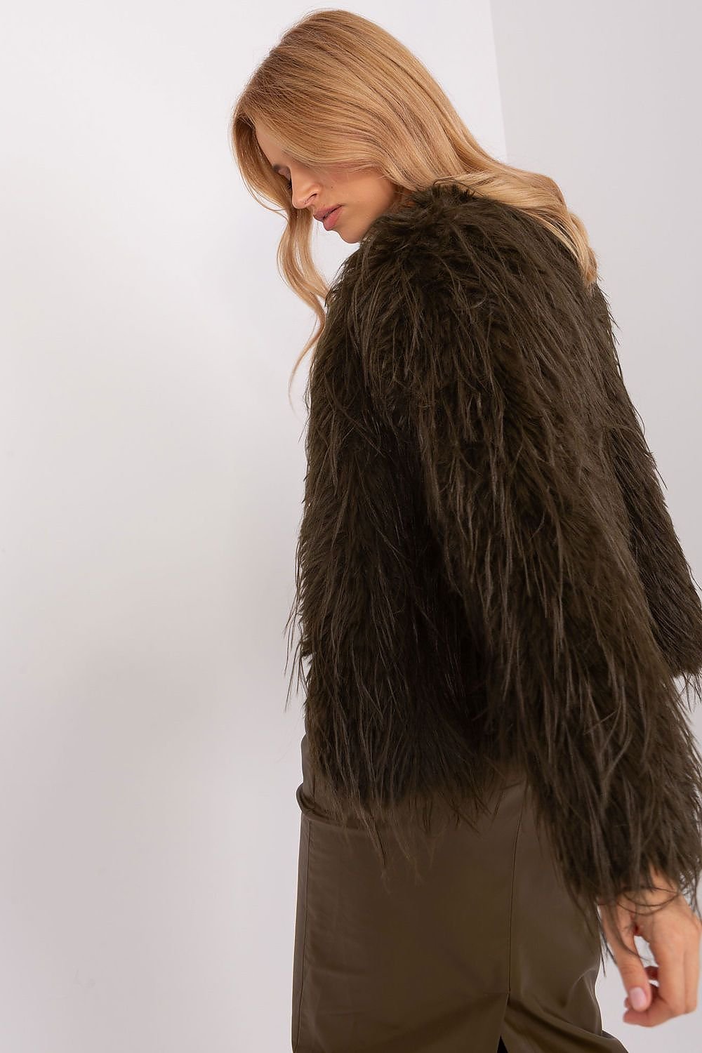 Elegant Transitional Jacket with Furry Finish