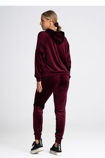 Classic Velour Sweatshirt with Hood and Kangaroo Pocket