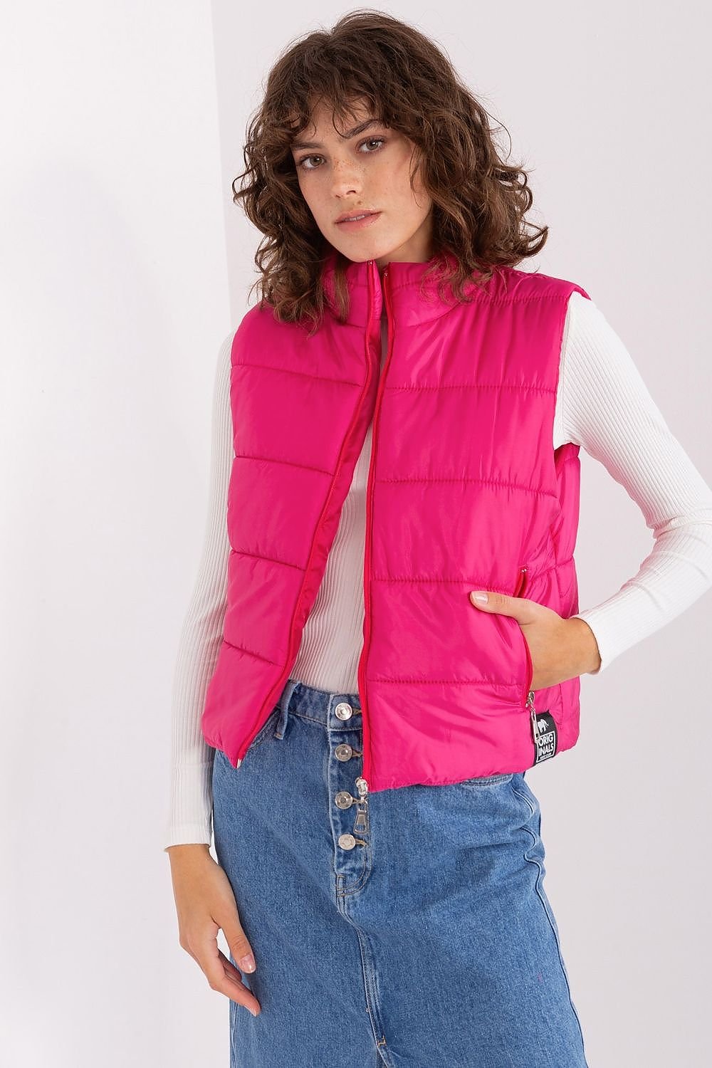 Gilet en duvet lisse avec rembourrage synthétique