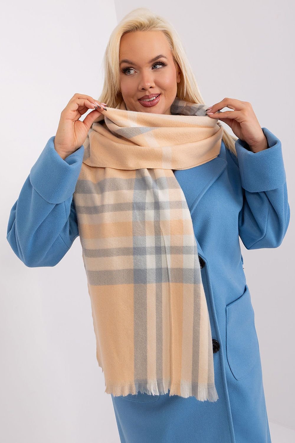 Colorful Checkered Long Scarf for Fall and Winter