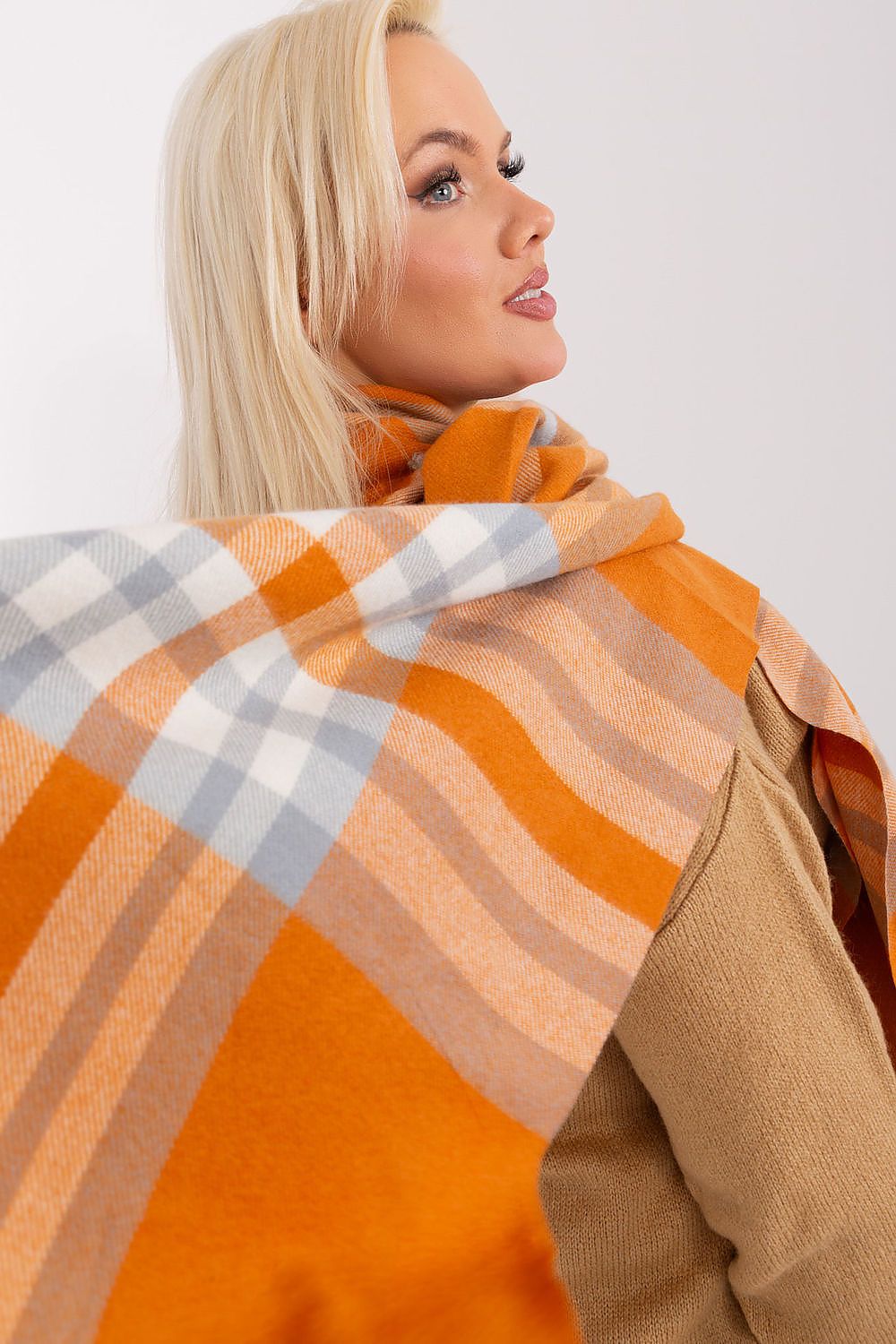 Colorful Checkered Long Scarf for Fall and Winter