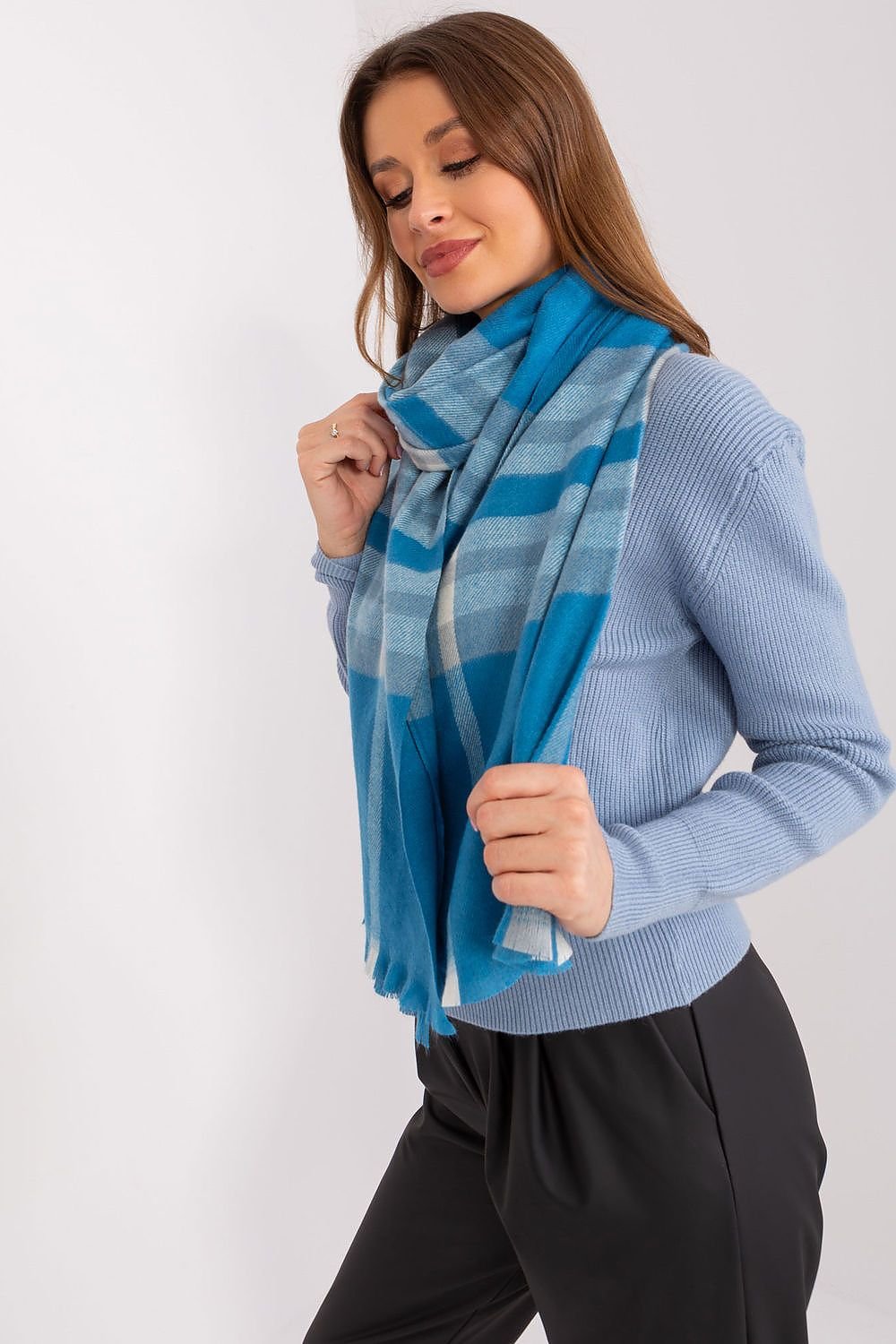 Colorful Checkered Long Scarf for Fall and Winter