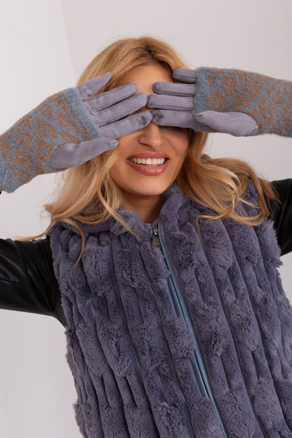 Smooth Women's Gloves with Removable Knitted Insulation – Touchscreen-Compatible