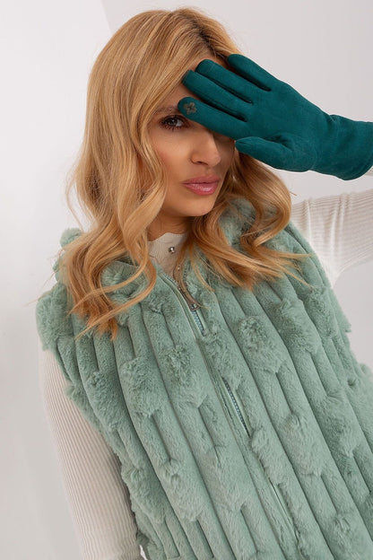 Elegant Women's Insulated Gloves – Touchscreen-Compatible with Embroidered Detail