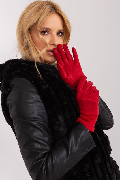 Elegant Women's Insulated Gloves – Touchscreen-Compatible with Embroidered Detail