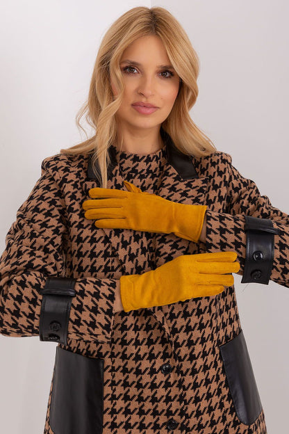 Elegant Women's Insulated Gloves – Touchscreen-Compatible with Embroidered Detail