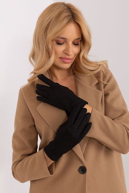 Elegant Women's Insulated Gloves – Touchscreen-Compatible with Embroidered Detail