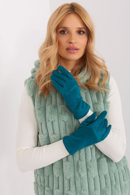 Elegant Women's Insulated Gloves – Touchscreen-Compatible with Embroidered Detail