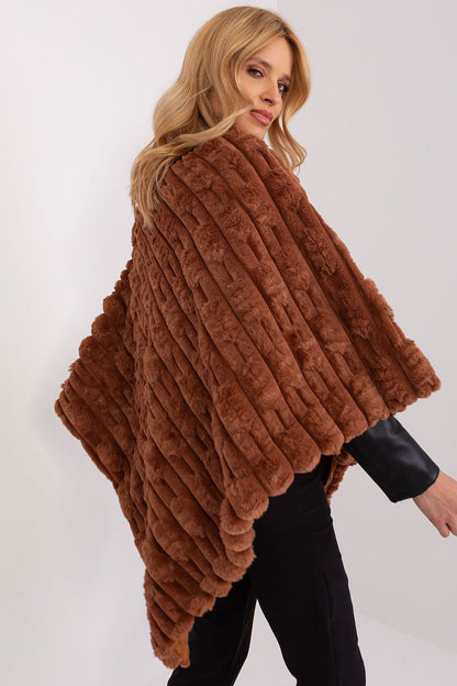 Poncho texturé coupe décontractée