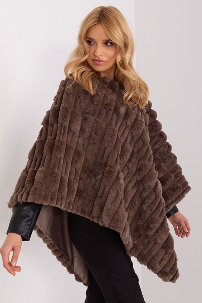 Poncho texturé coupe décontractée