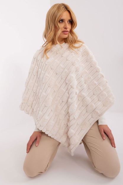 Poncho texturé coupe décontractée