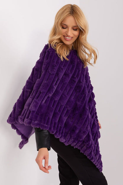 Poncho texturé coupe décontractée