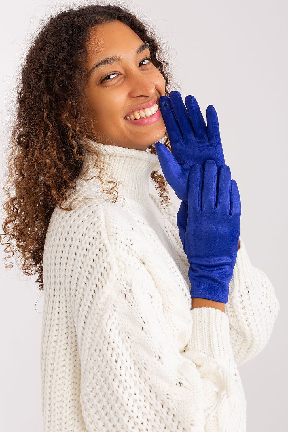 Elegant Women's Insulated Gloves – Touchscreen-Compatible with Embroidered Detail