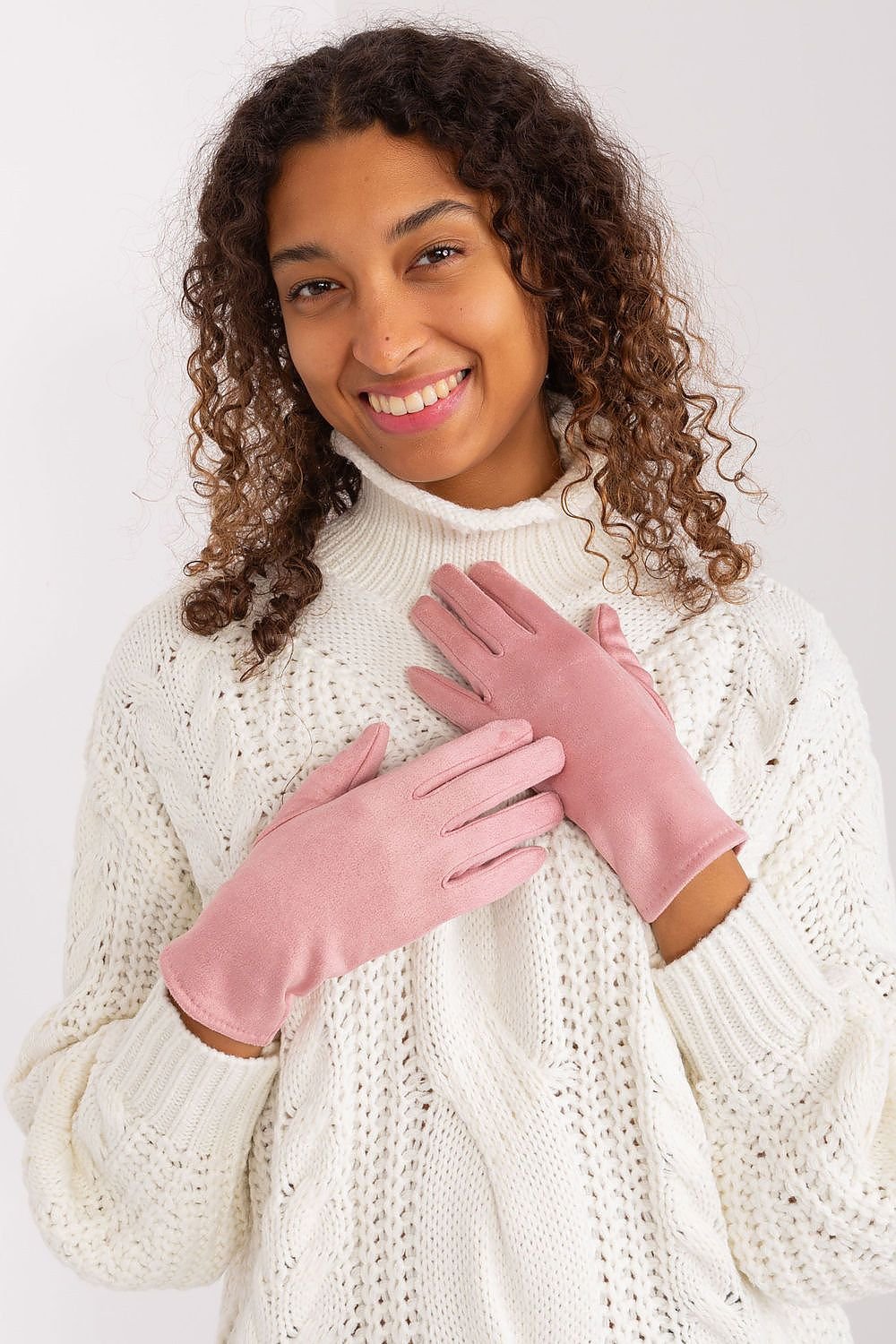 Elegant Women's Insulated Gloves – Touchscreen-Compatible with Embroidered Detail