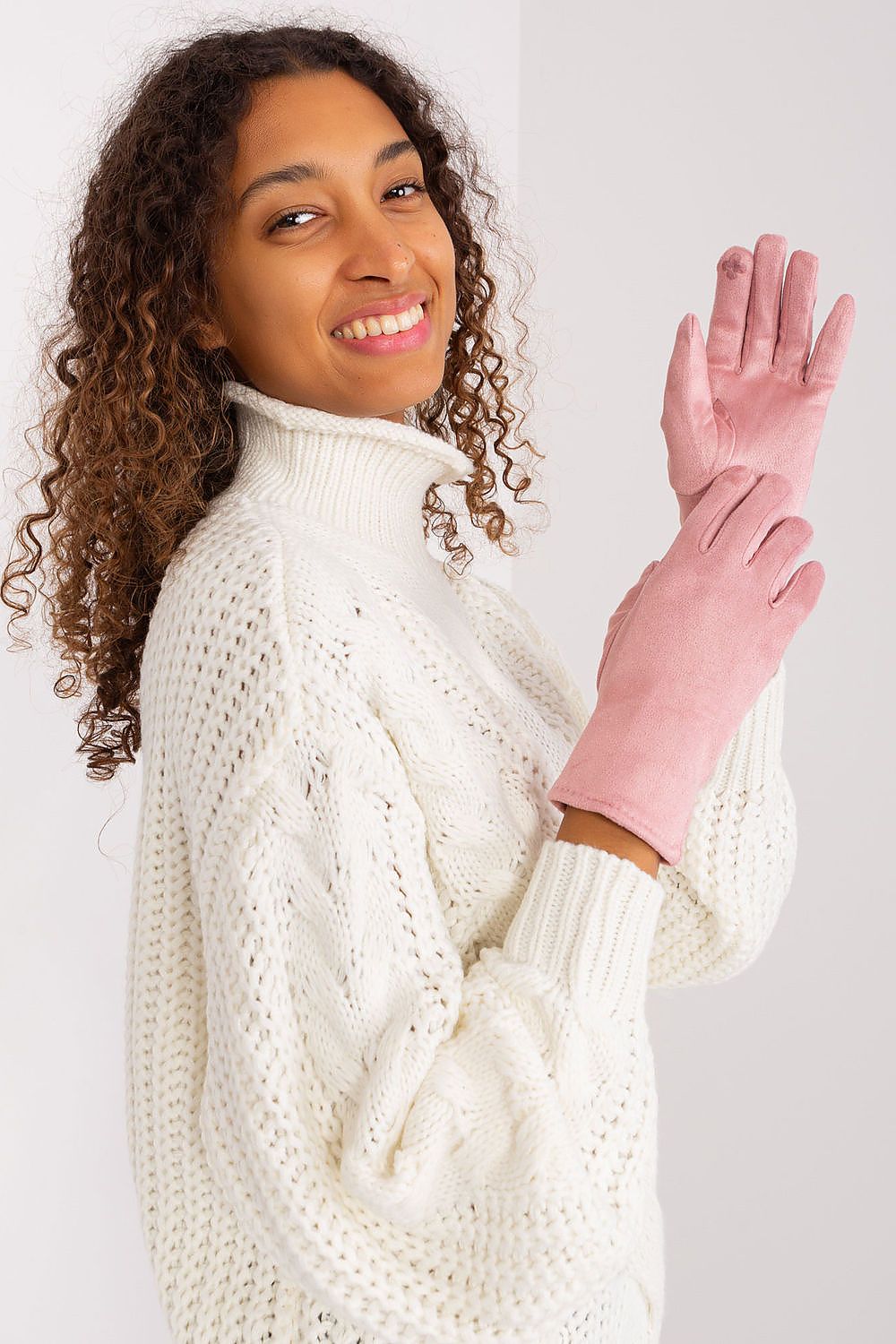 Elegant Women's Insulated Gloves – Touchscreen-Compatible with Embroidered Detail