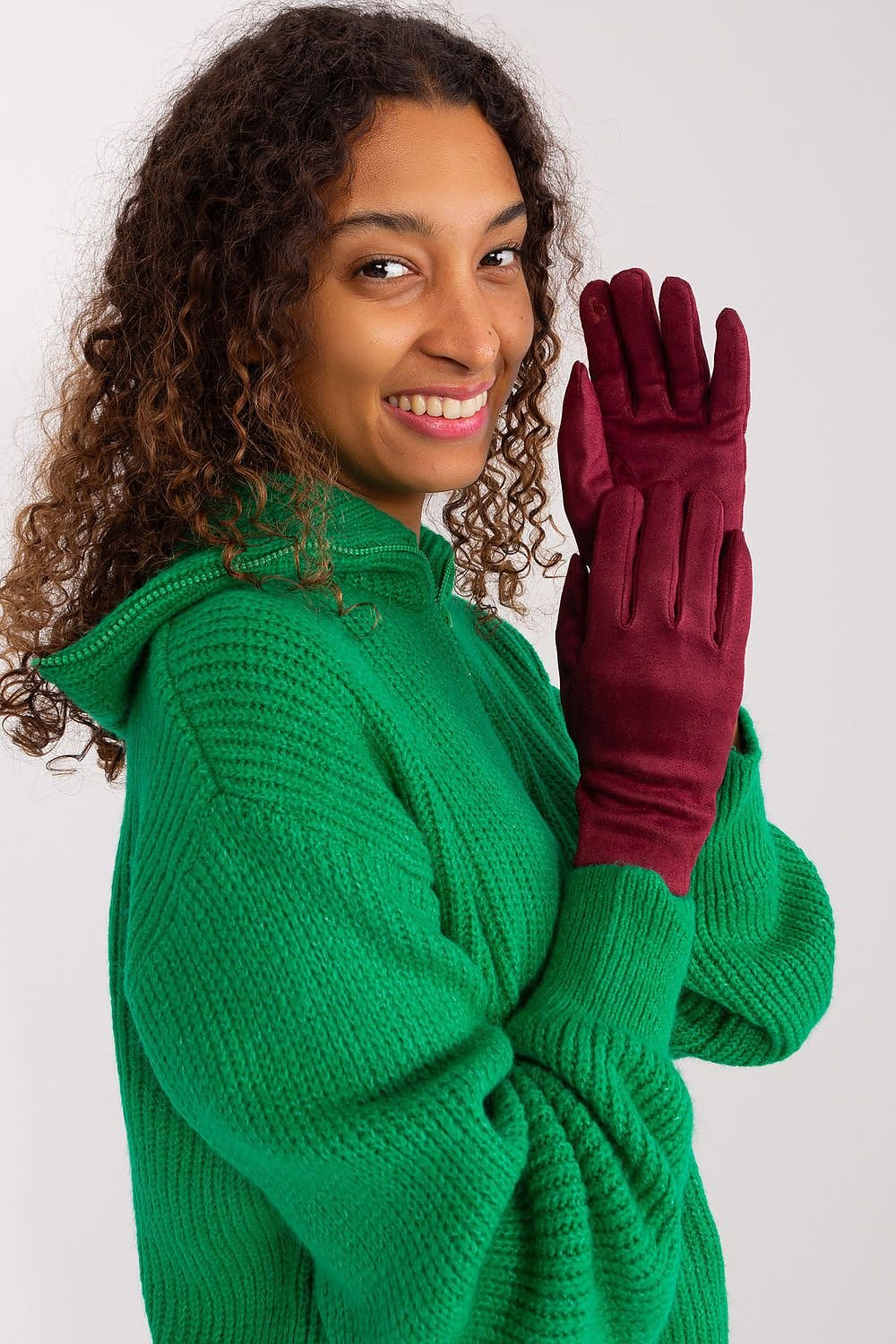 Elegant Women's Insulated Gloves – Touchscreen-Compatible with Embroidered Detail