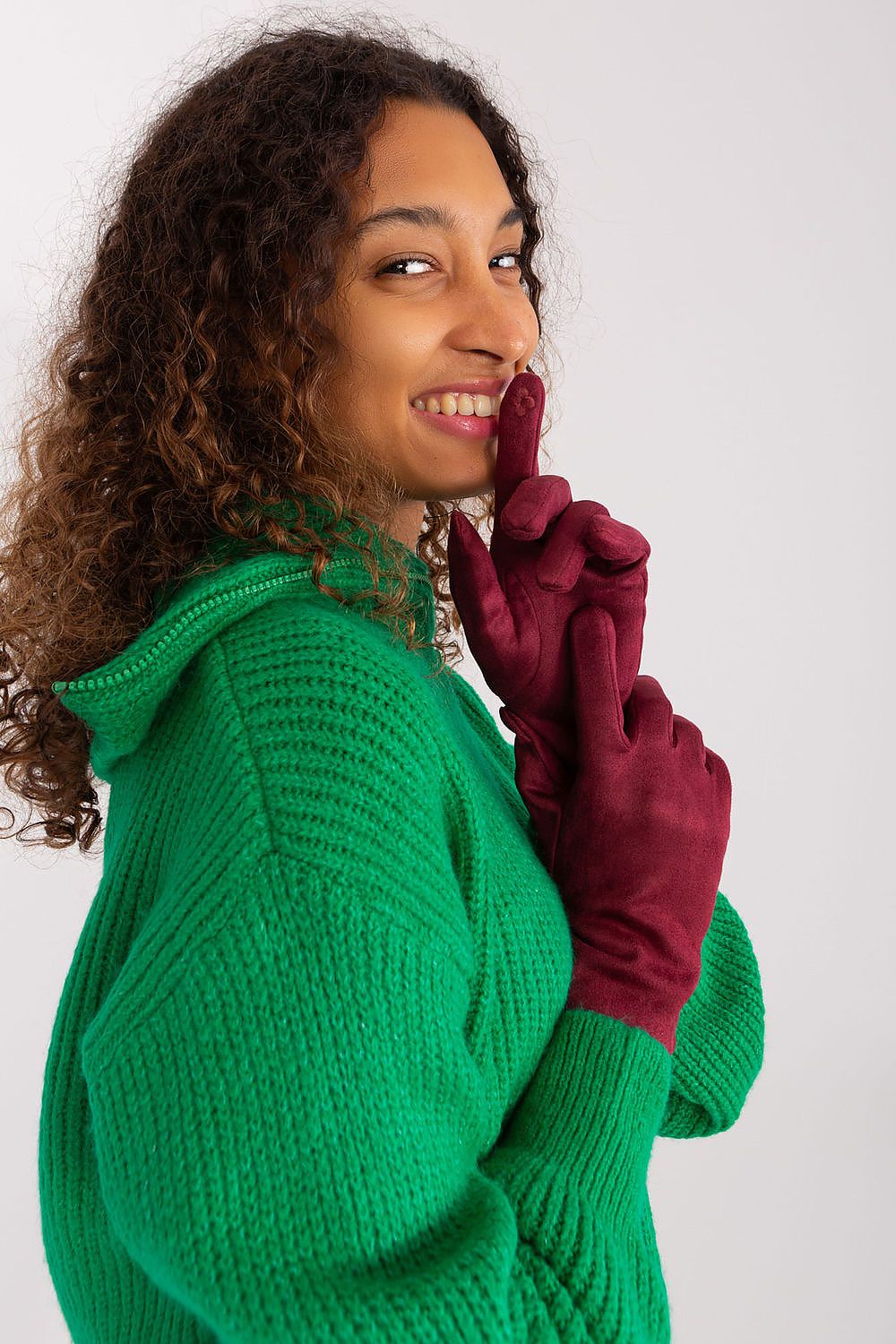 Elegant Women's Insulated Gloves – Touchscreen-Compatible with Embroidered Detail