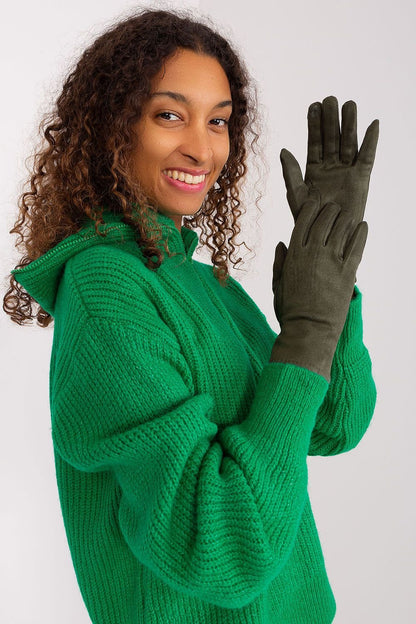 Elegant Women's Insulated Gloves – Touchscreen-Compatible with Embroidered Detail