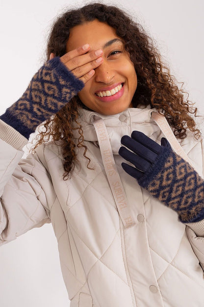 Smooth Women's Gloves with Removable Knitted Insulation – Touchscreen-Compatible