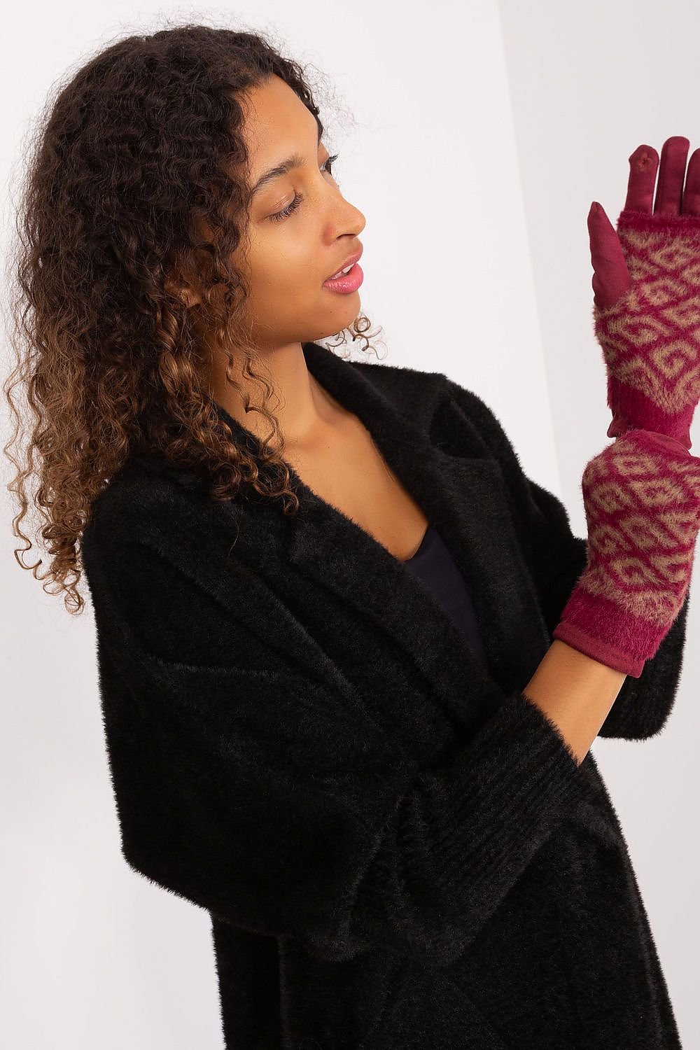 Smooth Women's Gloves with Removable Knitted Insulation – Touchscreen-Compatible