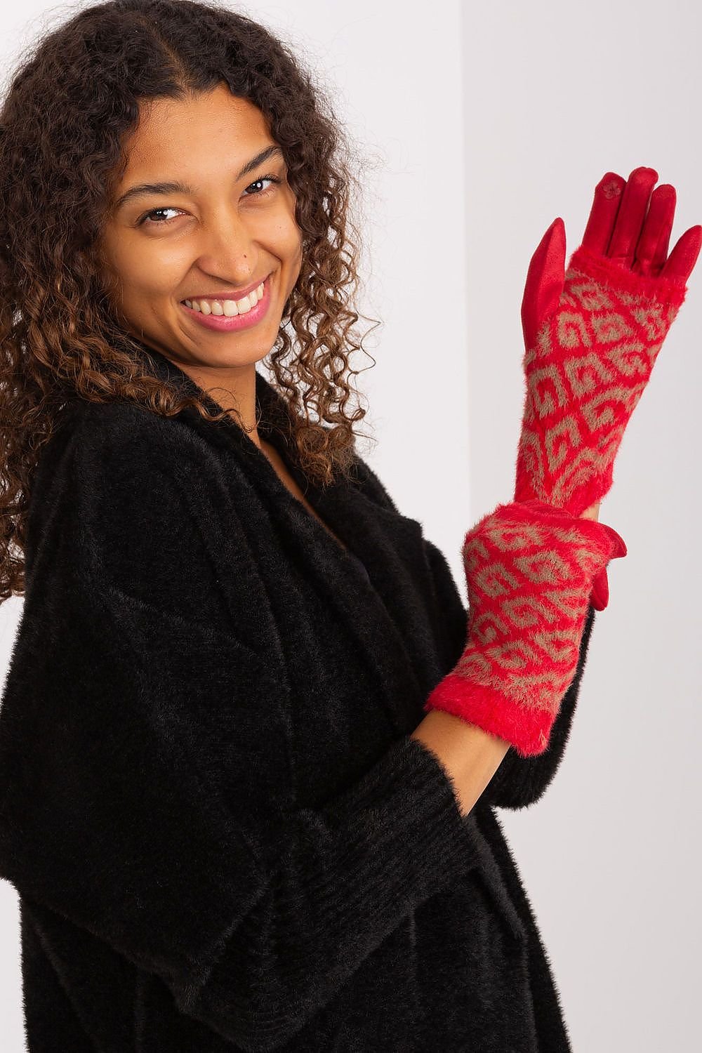 Smooth Women's Gloves with Removable Knitted Insulation – Touchscreen-Compatible