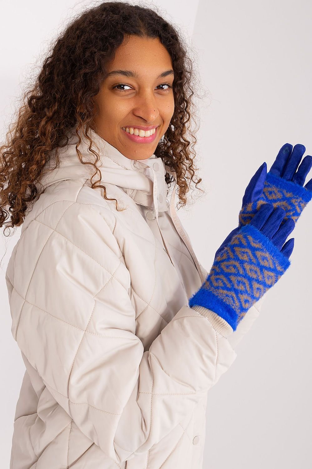 Smooth Women's Gloves with Removable Knitted Insulation – Touchscreen-Compatible