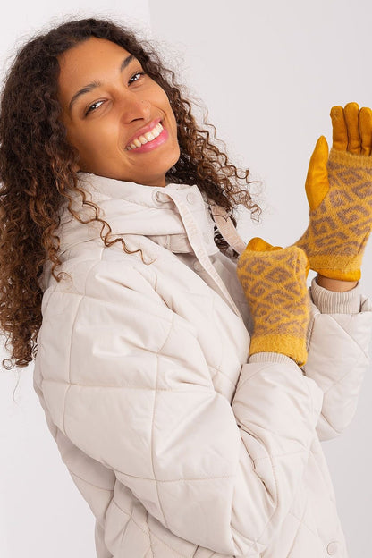 Smooth Women's Gloves with Removable Knitted Insulation – Touchscreen-Compatible