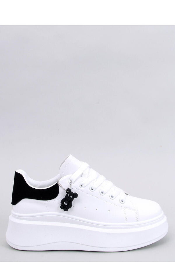 Women's Sneakers on High Sole with Bear Pendant