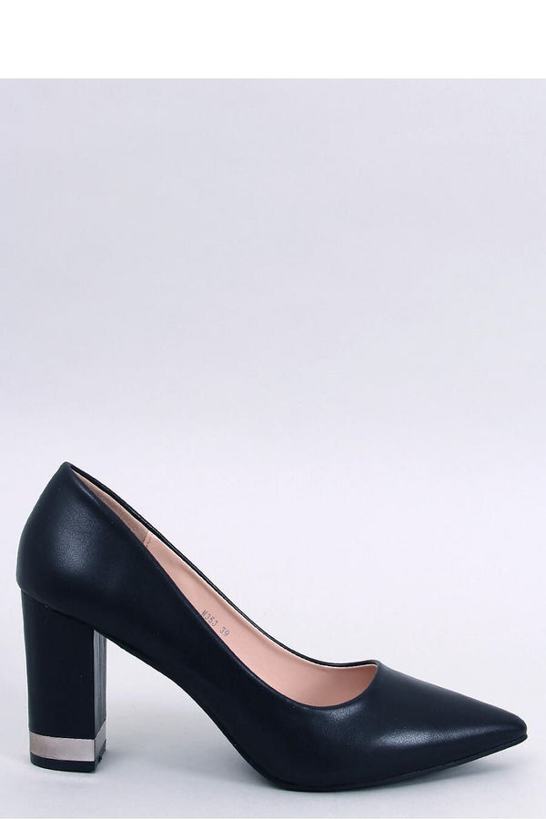 Zapatos de salón de mujer enchapados con tacón de 8,5 cm en piel ecológica