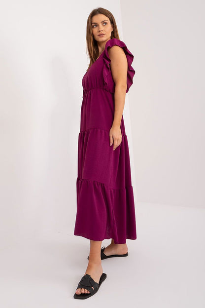 Loose Fit Sleeveless Summer Dress with Square Neckline