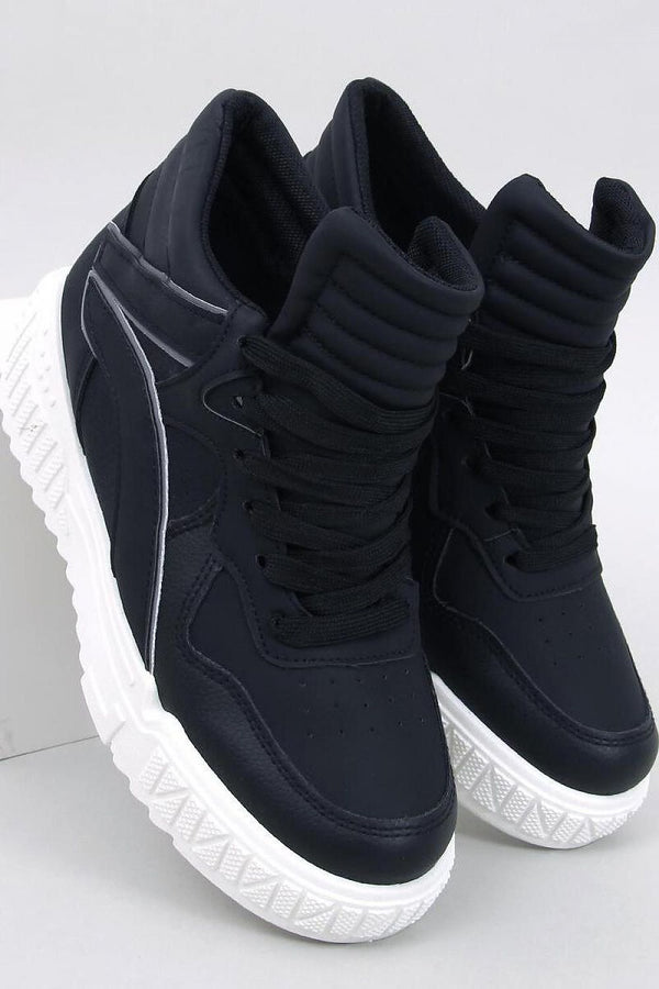 Women's Lace-Up Ankle Sneakers with Minimalist Design