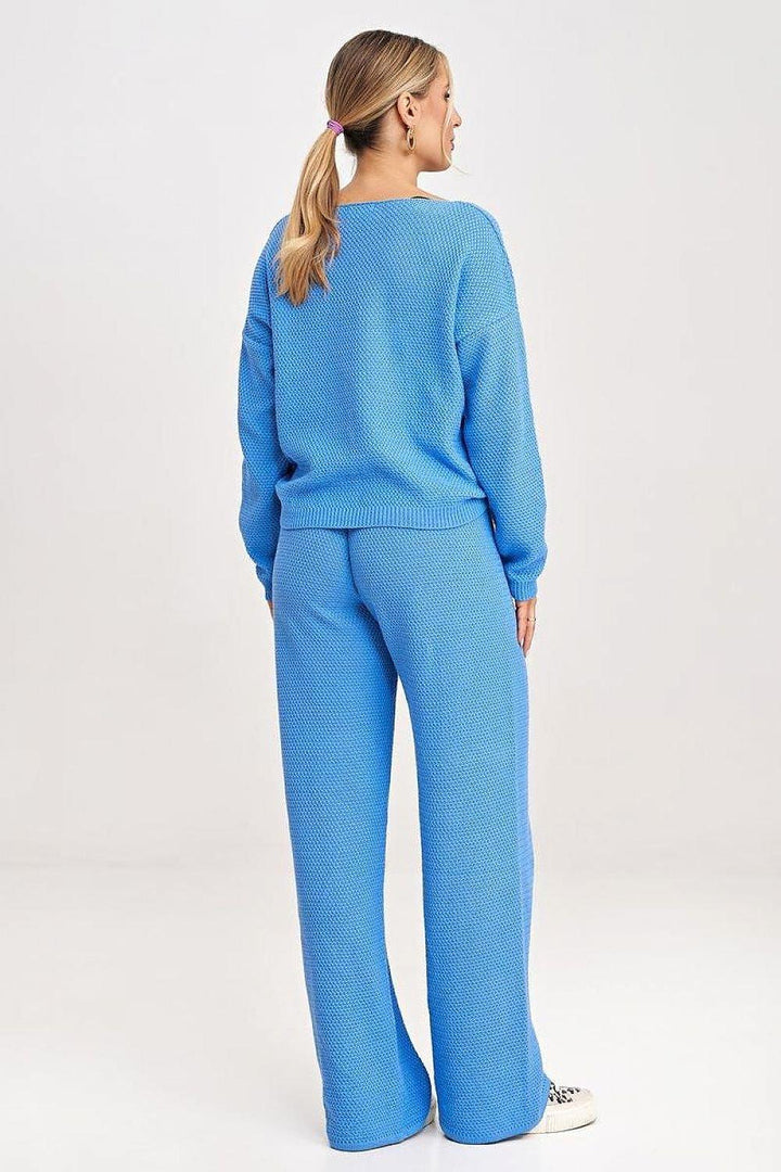 Sweatshirt & Tie-Waist Pants Set - Ludowika 