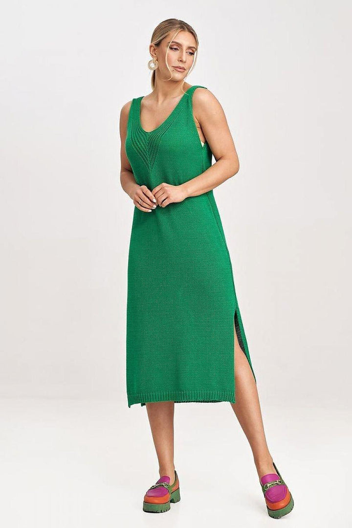 Women's Two-Piece Set with Midi Dress and Bolero - Ludowika 