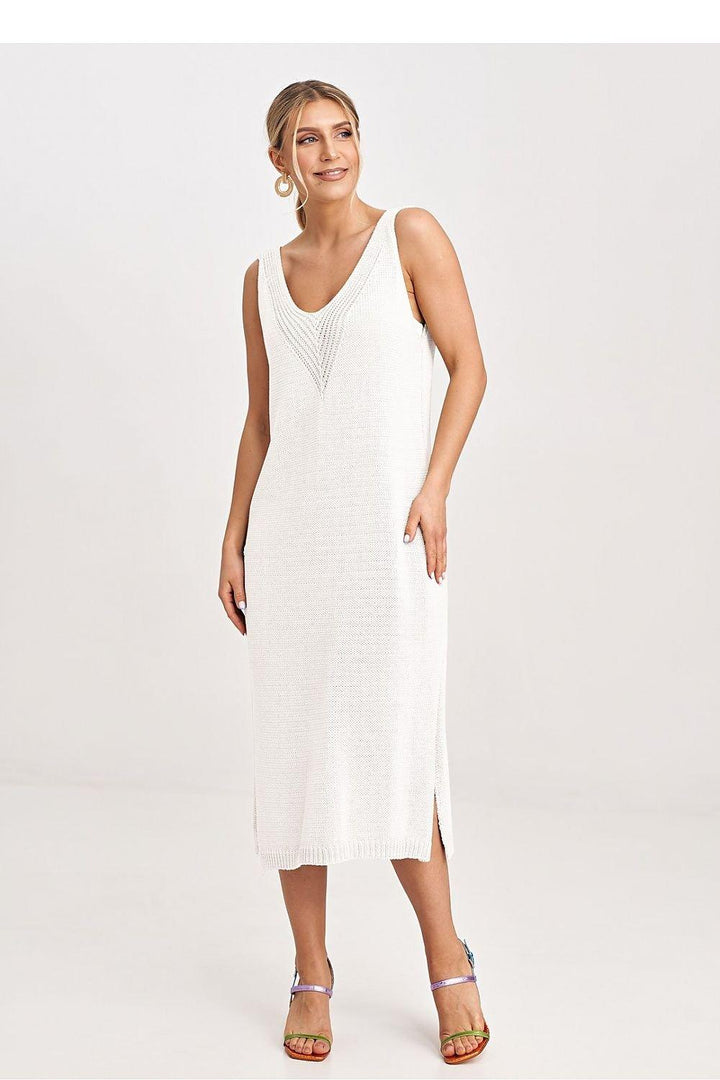 Women's Two-Piece Set with Midi Dress and Bolero - Ludowika 