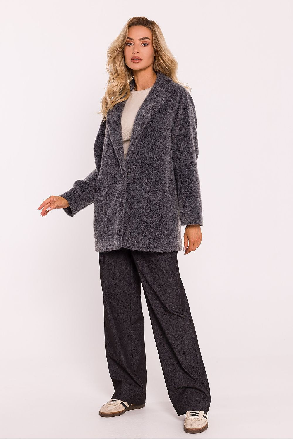 Oversized Teddymantel für Damen