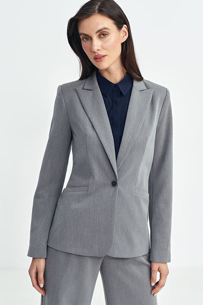 Tailored Fit Jacket with Tennis-Style Stripes