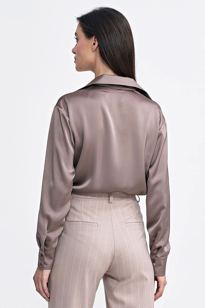 Satin-Effect Shapewear Bodysuit with Perfect Fit and Modern Elegance - Ludowika 