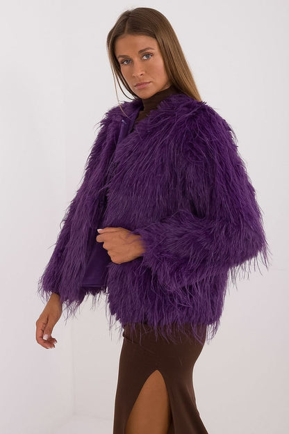 Elegant Transitional Jacket with Furry Finish